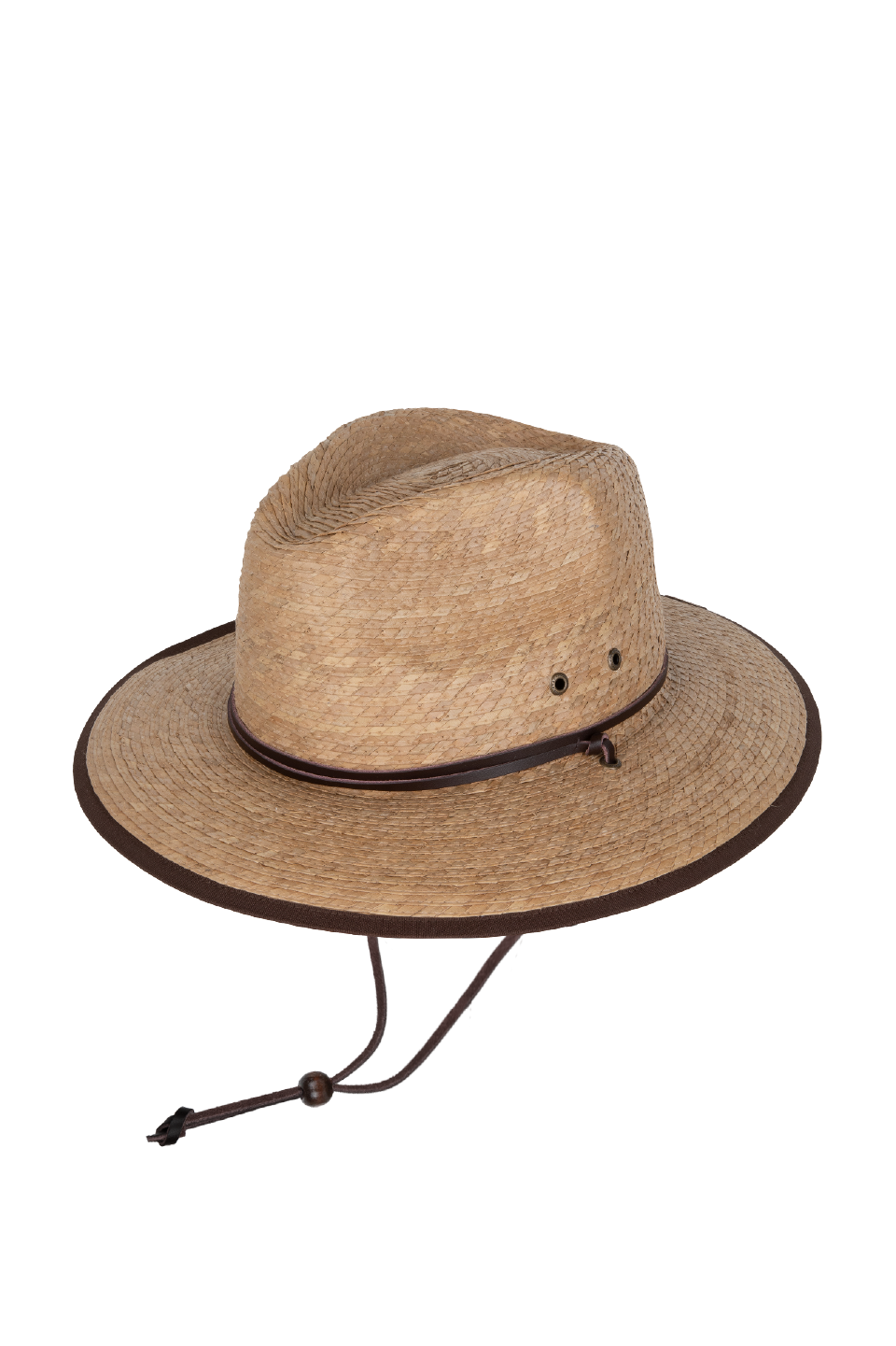 Kooringal Women’s Tan Straw fedora Hat with Black Band Kooringal 100% Paper Tan Straw Fedora Hat One Size Fits Most  main image 3